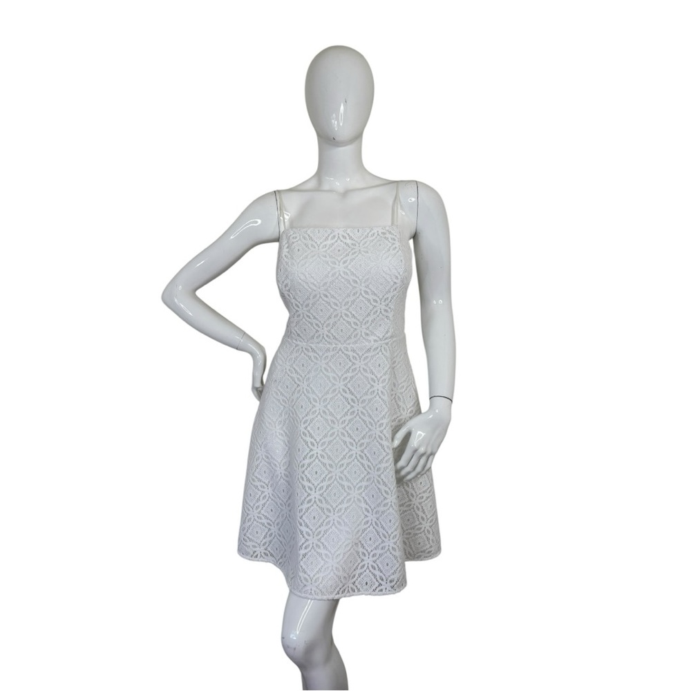 Lilly Pulitzer White Lace Spaghetti-Strap Mini Dress - Picture 2 of 14